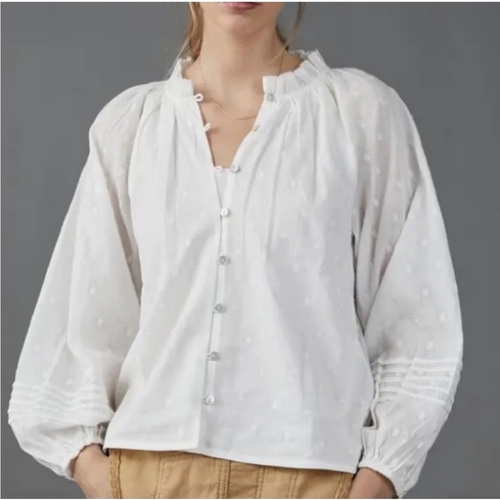 Anthropologie Antonia Cleobella Balloon Sleeve Blouse - Picture 2 of 8